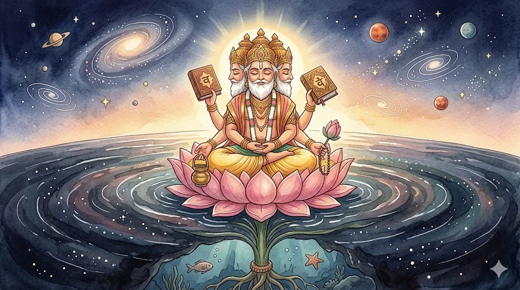 Brahma creates the Saptarishis