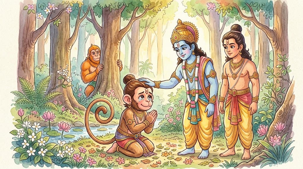 Hanuman meets Rama