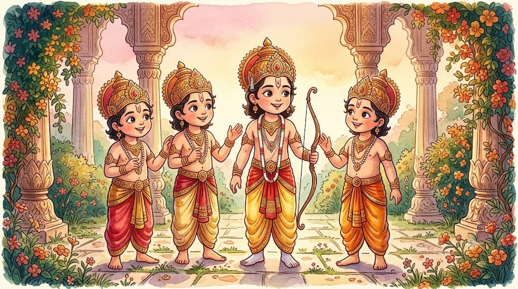 The four princes of Ayodhya