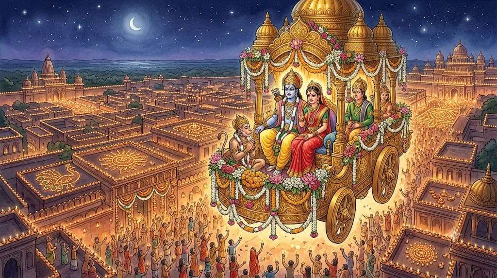 Rama returns to Ayodhya