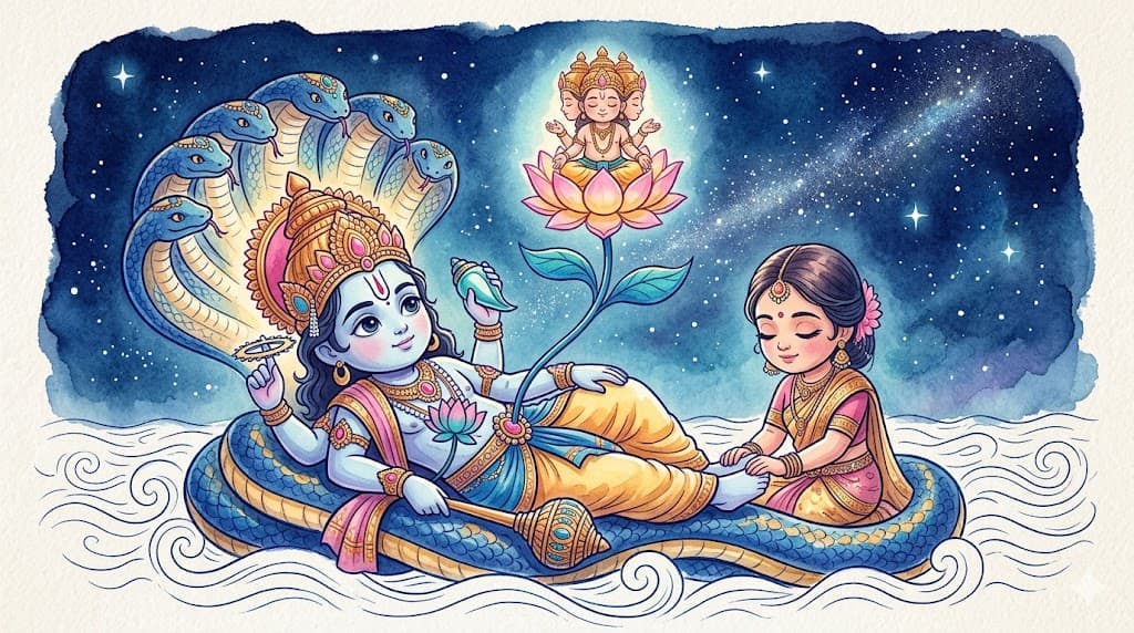 Vishnu on Shesha Naag